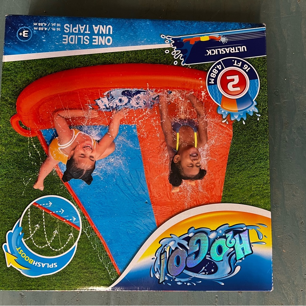 Red Splash Slide for Kids
